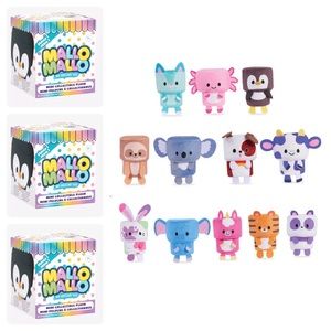 3 pack of New 3” SERIES 1 MALLO MALLO Mystery Blind Box Plush by Just Play